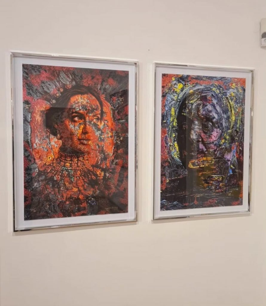 Künstlerin Margarita Gavrielova verwandelt Silvia Schneider in eine Göttin