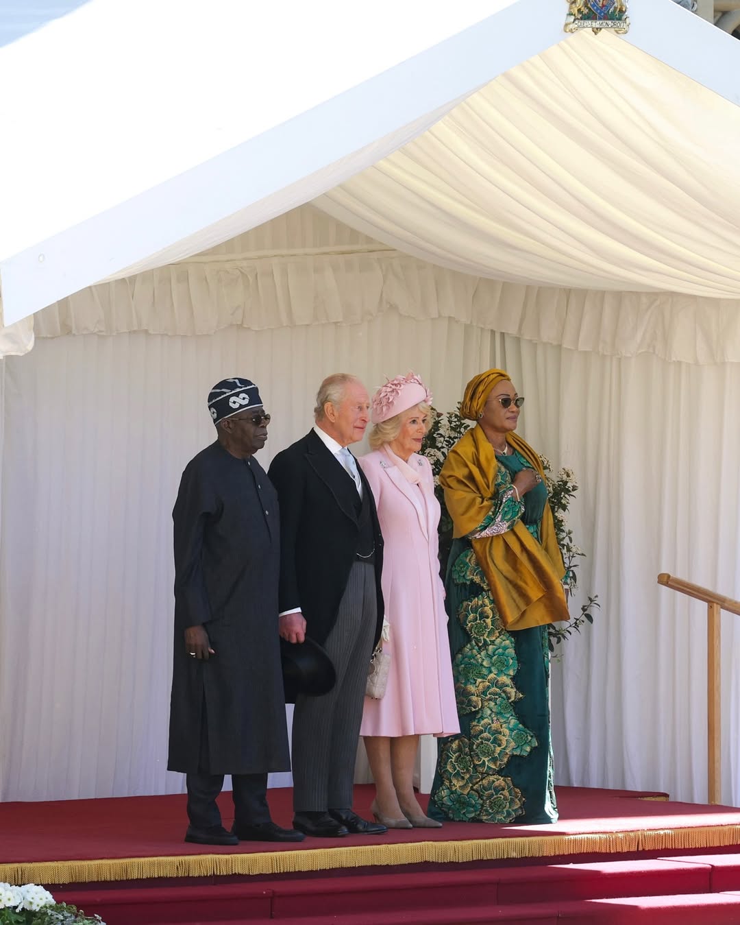 Der Prinz und die Prinzessin von Wales beim Bankett anl&auml;sslich des Besuchs des Pr&auml;sidenten von Nigeria