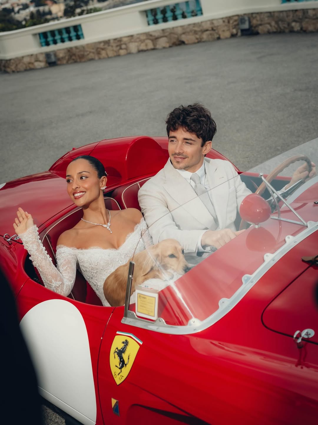 Der Formel-1-Star Charles Leclerc hat geheiratet: Ein Blick auf die Hochzeitsfotos