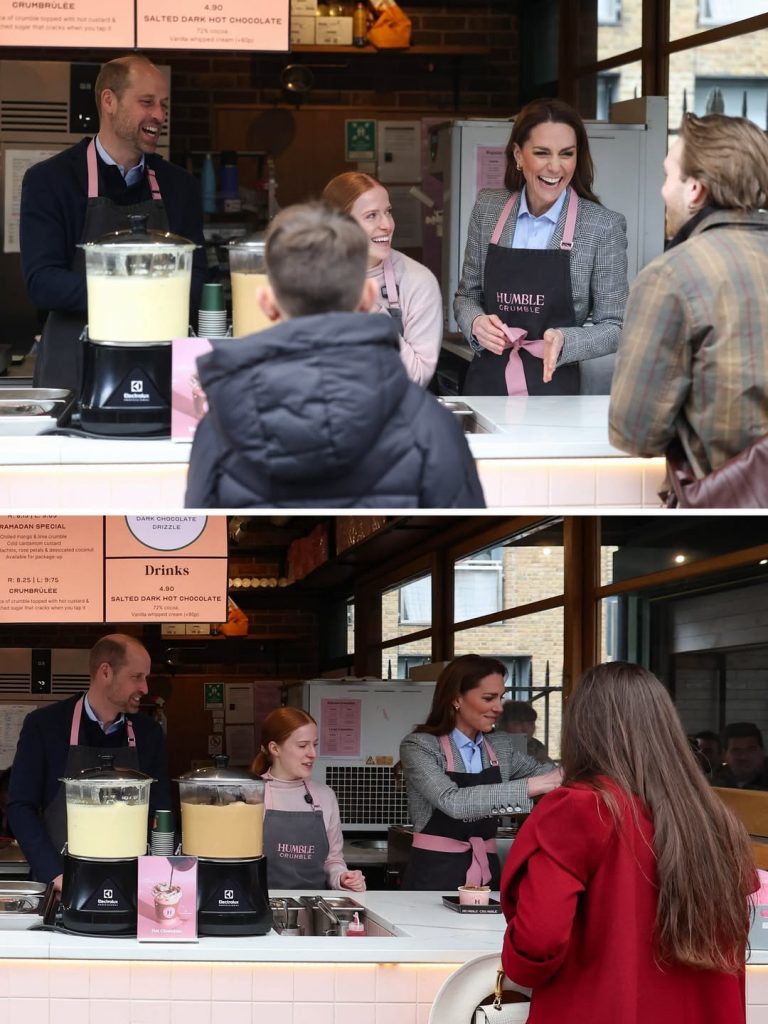 Catherine, Princess of Wales und Prince William, Prince of Wales besuchen einen Markt in London