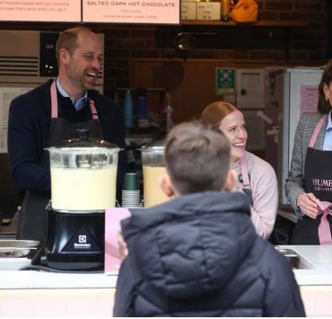 Catherine, Princess of Wales und Prince William, Prince of Wales besuchen einen Markt in London