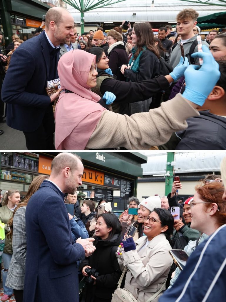 Catherine, Princess of Wales und Prince William, Prince of Wales besuchen einen Markt in London