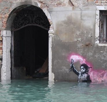 In Venedig wurde ein restauriertes Banksy-Mural pr&auml;sentiert