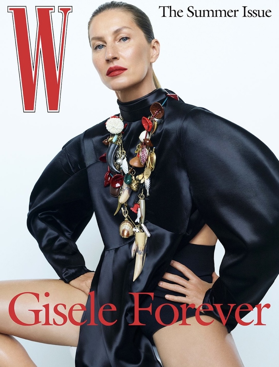 &laquo;F&uuml;r mich geht es auf dem Laufsteg nicht um Kleidung&raquo;: Gisele B&uuml;ndchen auf dem Cover eines Hochglanzmagazins