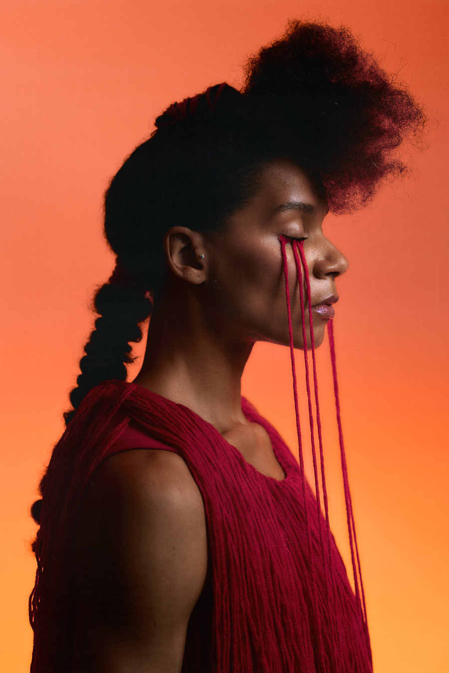 Rebecca Horner wurde zur Muse des neuen Kunstprojekts von Franz Josef Baur «Liquid Presence»
