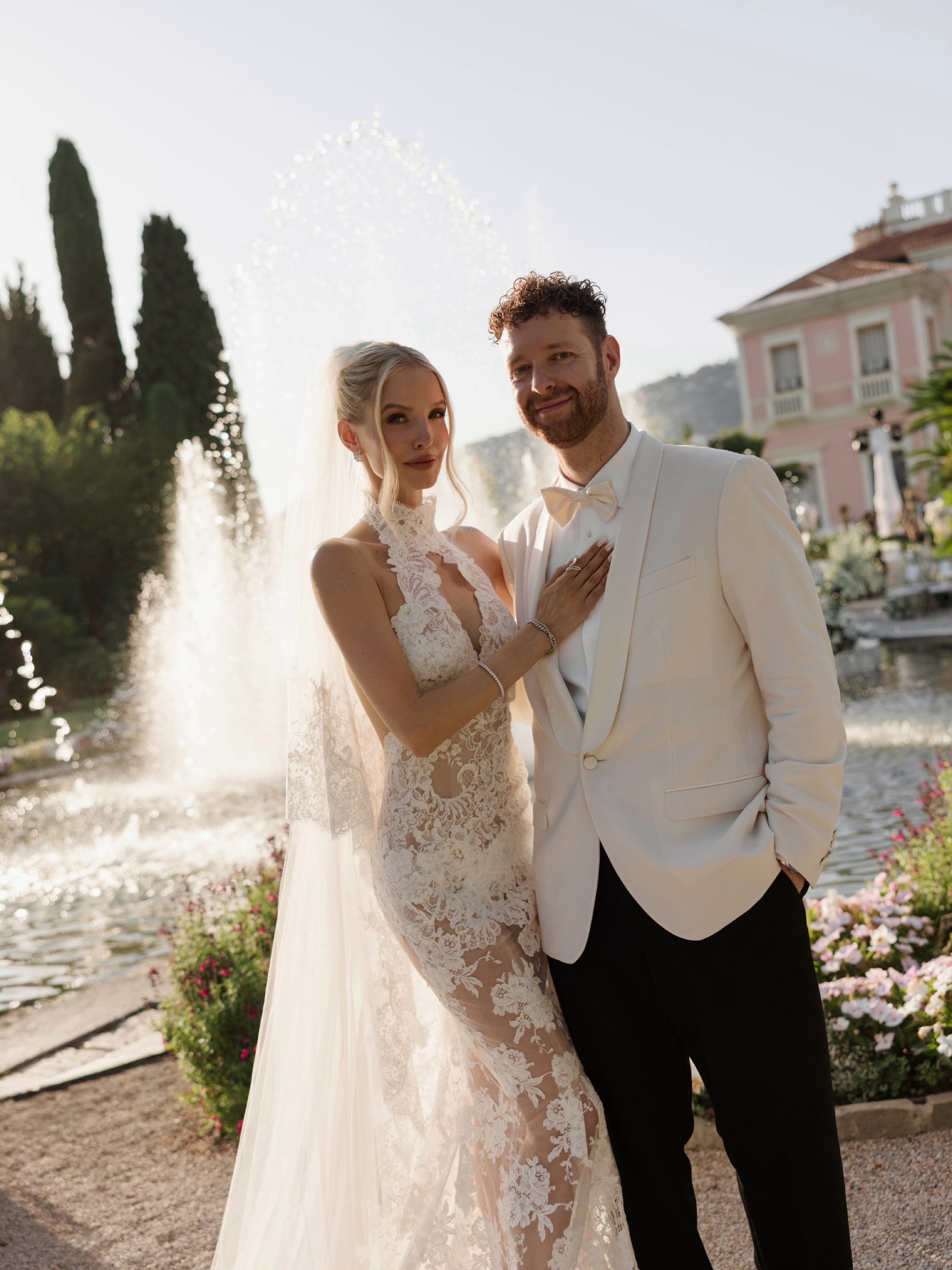 Leonie Hanne celebrated a fairytale wedding in France and shared the first photos