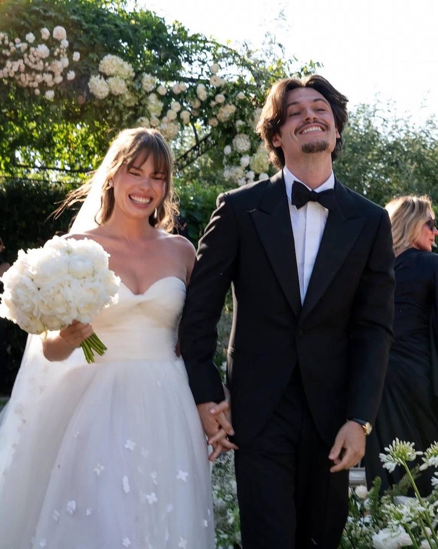 Pamela Andersons j&uuml;ngster Sohn hat in Saint-Tropez geheiratet: Die ersten Fotos der Hochzeit