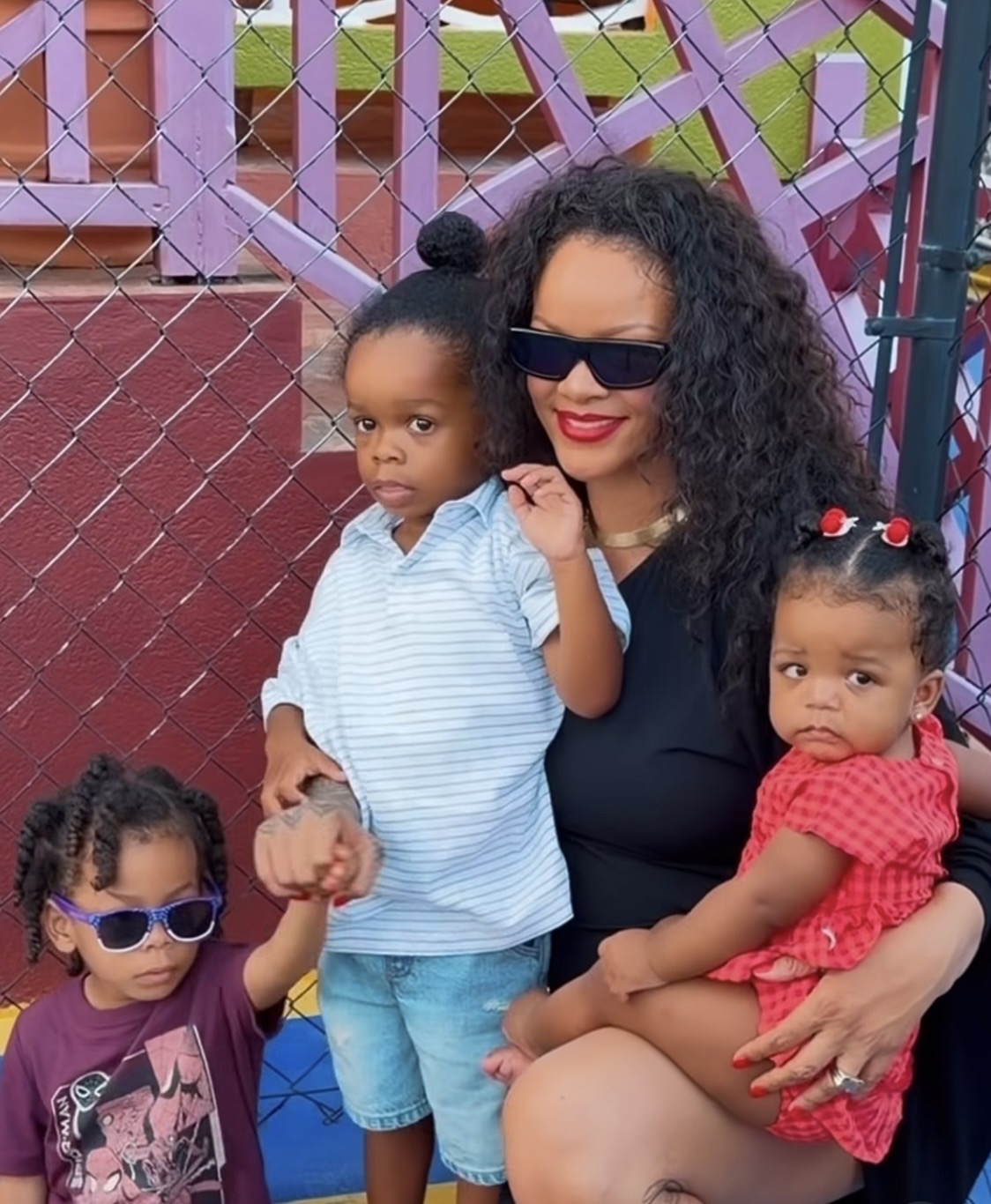 Rihanna delights fans with rare photos of her three children