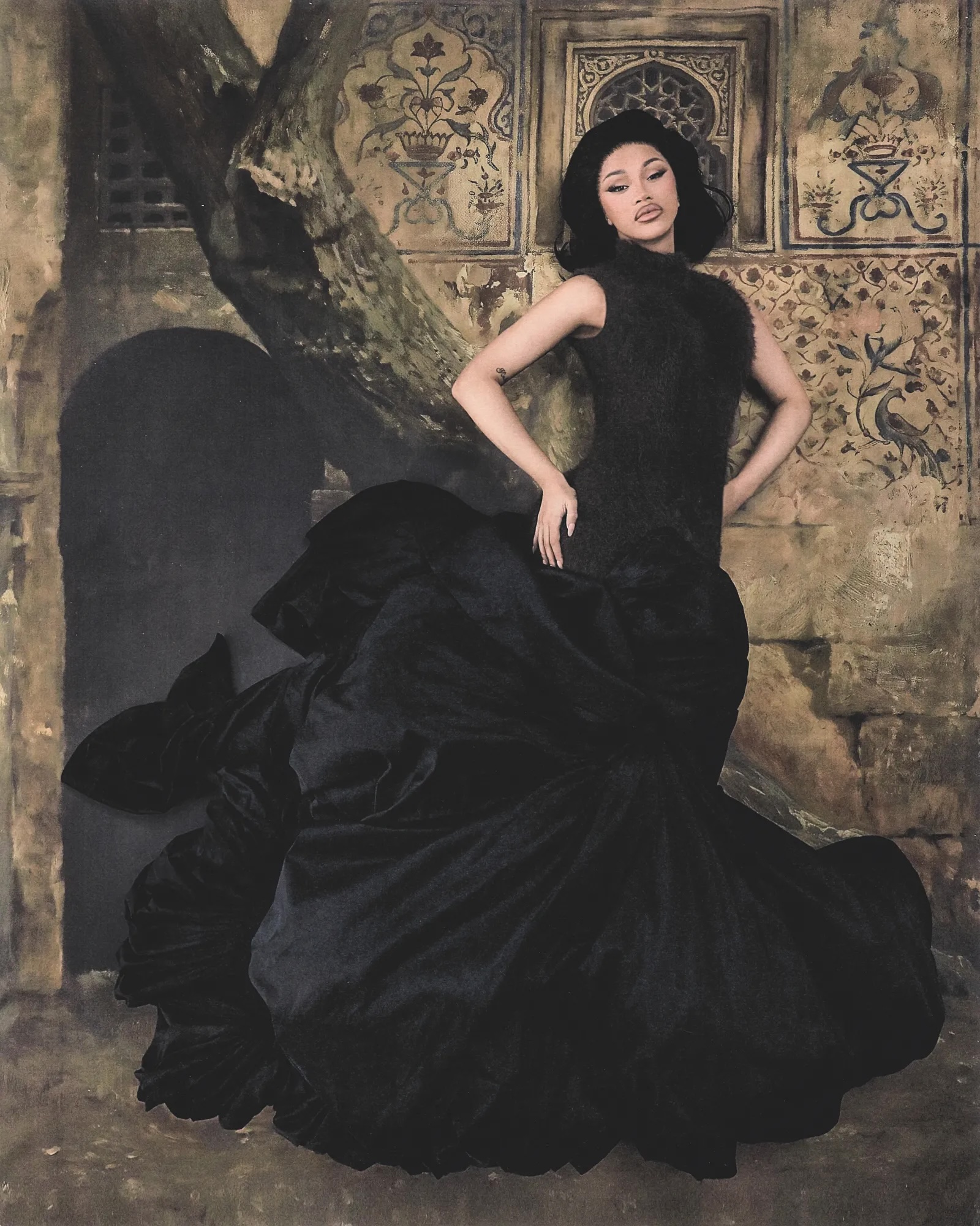 Statt Provokation — Stil der 60er: Die zurückhaltende Cardi B auf dem Cover eines Modemagazins