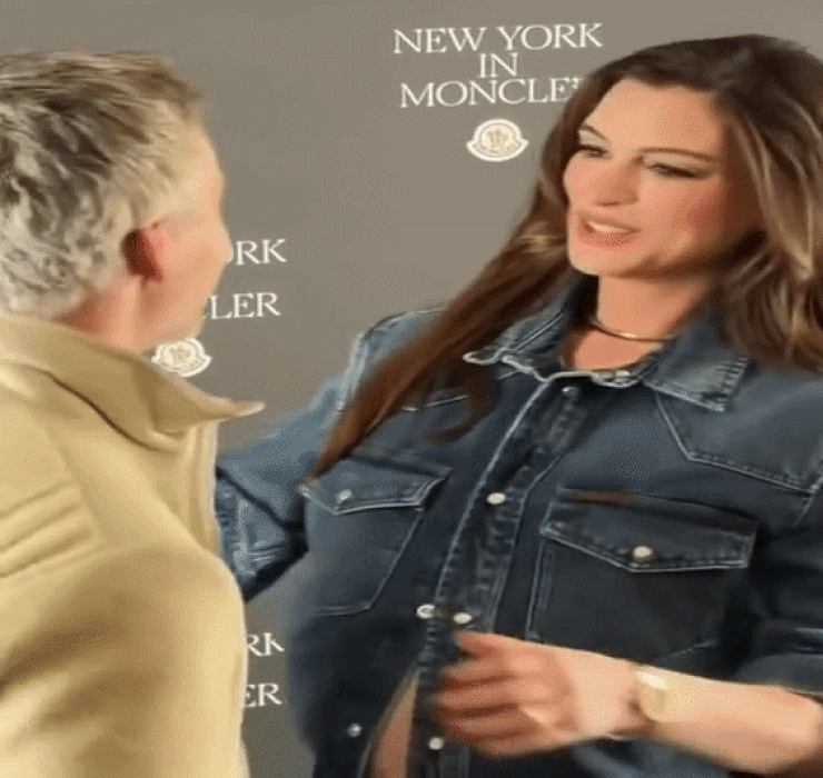 Anne Hathaway, Julia Roberts and other stars attend Moncler&rsquo;s New York opening