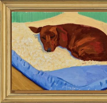 Porträt von David Hockneys Lieblingsdackel wird erstmals bei Christie’s versteigert