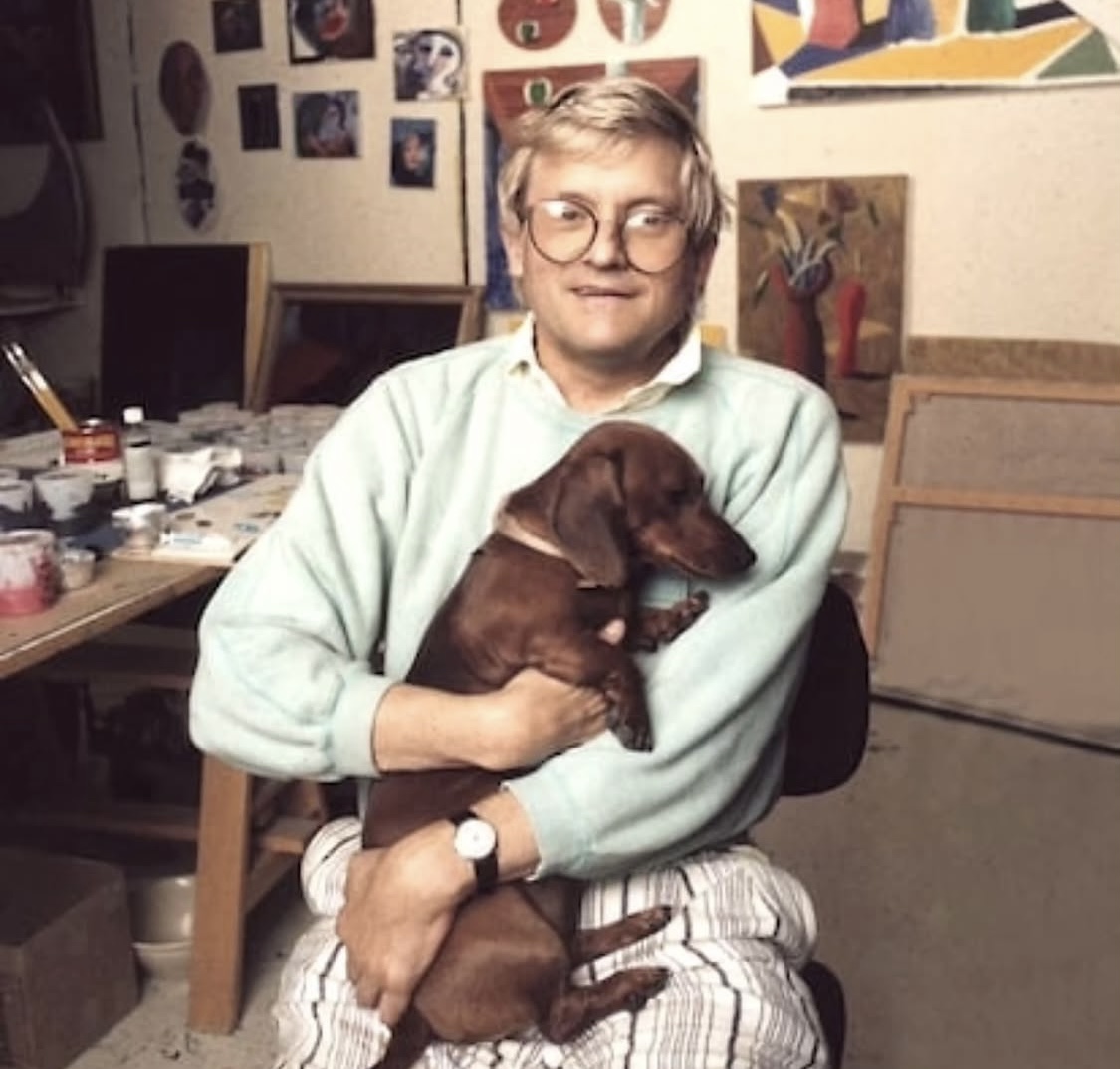 Porträt von David Hockneys Lieblingsdackel wird erstmals bei Christie’s versteigert