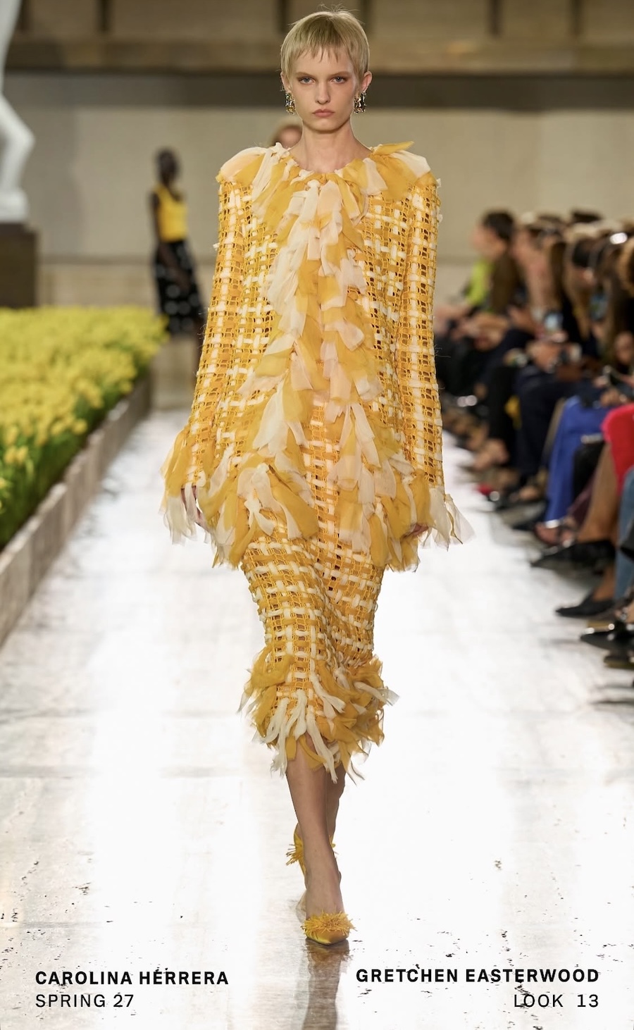 Zwischen 20.000 Tulpen: Carolina Herrera präsentiert Jubiläumskollektion in New York