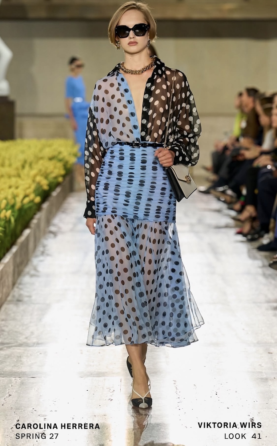 Zwischen 20.000 Tulpen: Carolina Herrera präsentiert Jubiläumskollektion in New York