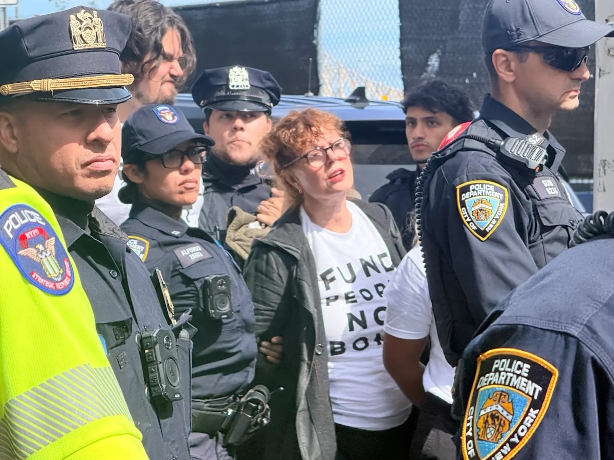 Susan Sarandon, 79, bei Protest in New York festgenommen