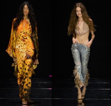 Leopardenmuster, Strass und Federn: Roberto Cavalli zeigt, was wir in der nächsten Saison tragen werden